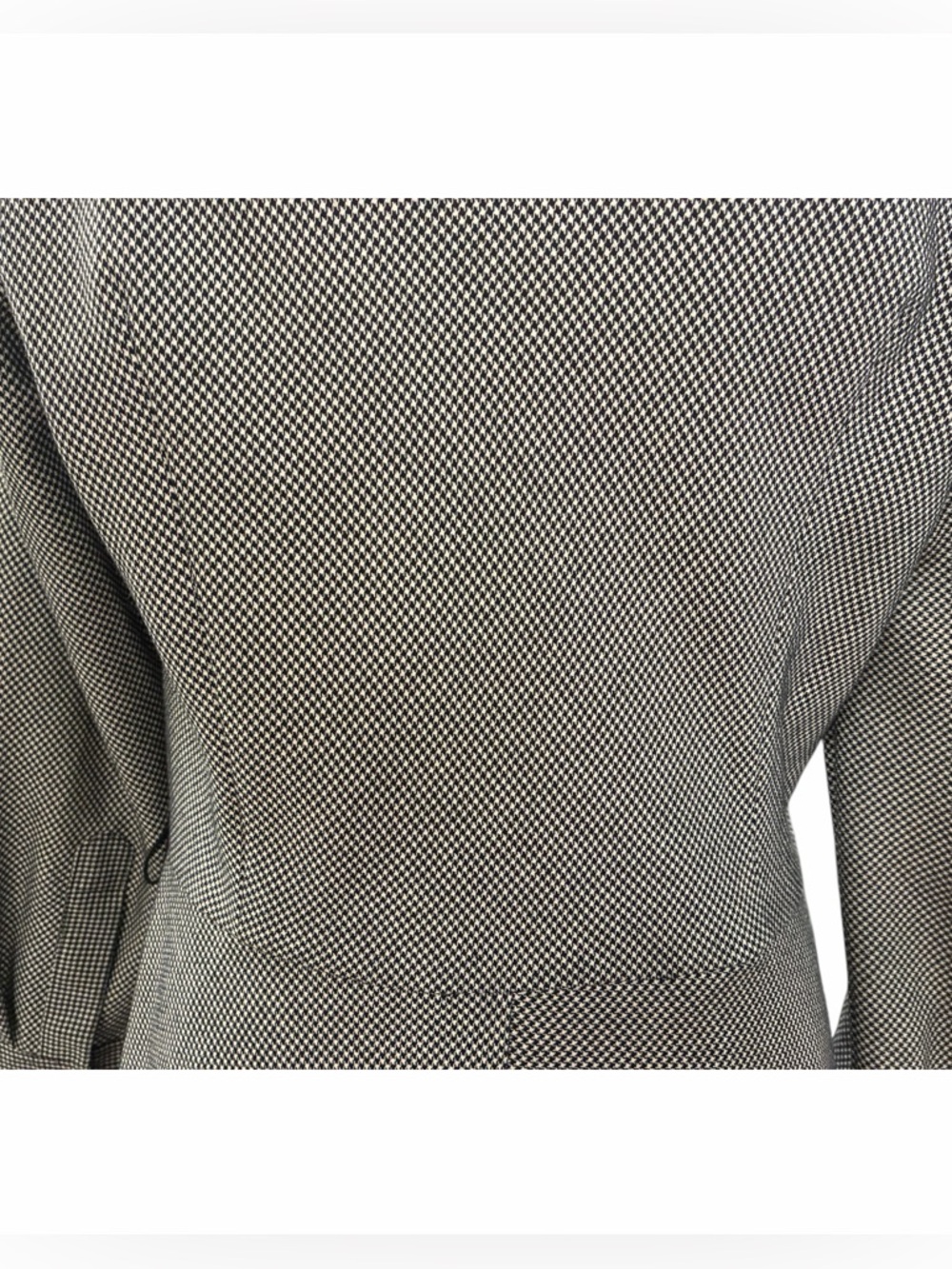Women’s Vintage American Living Black & White Houndstooth Maxi Dress sz-14 - Picture 10 of 13